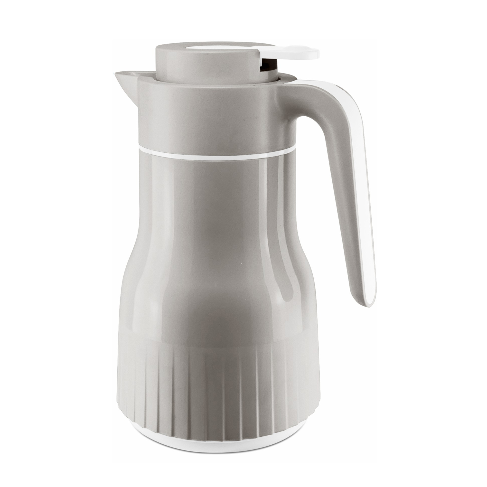 PICHET ISOTHERME PLISSE' INTERIEUR EN VERRE 1L - NOISETTE