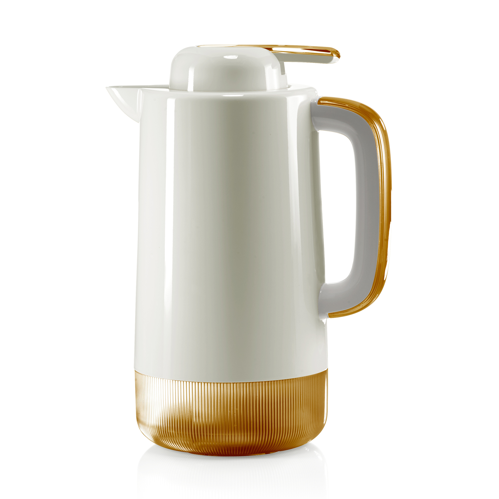 CARAFFA TERMICA LUCE INT. VETRO 1L - BIANCO MANDORLA