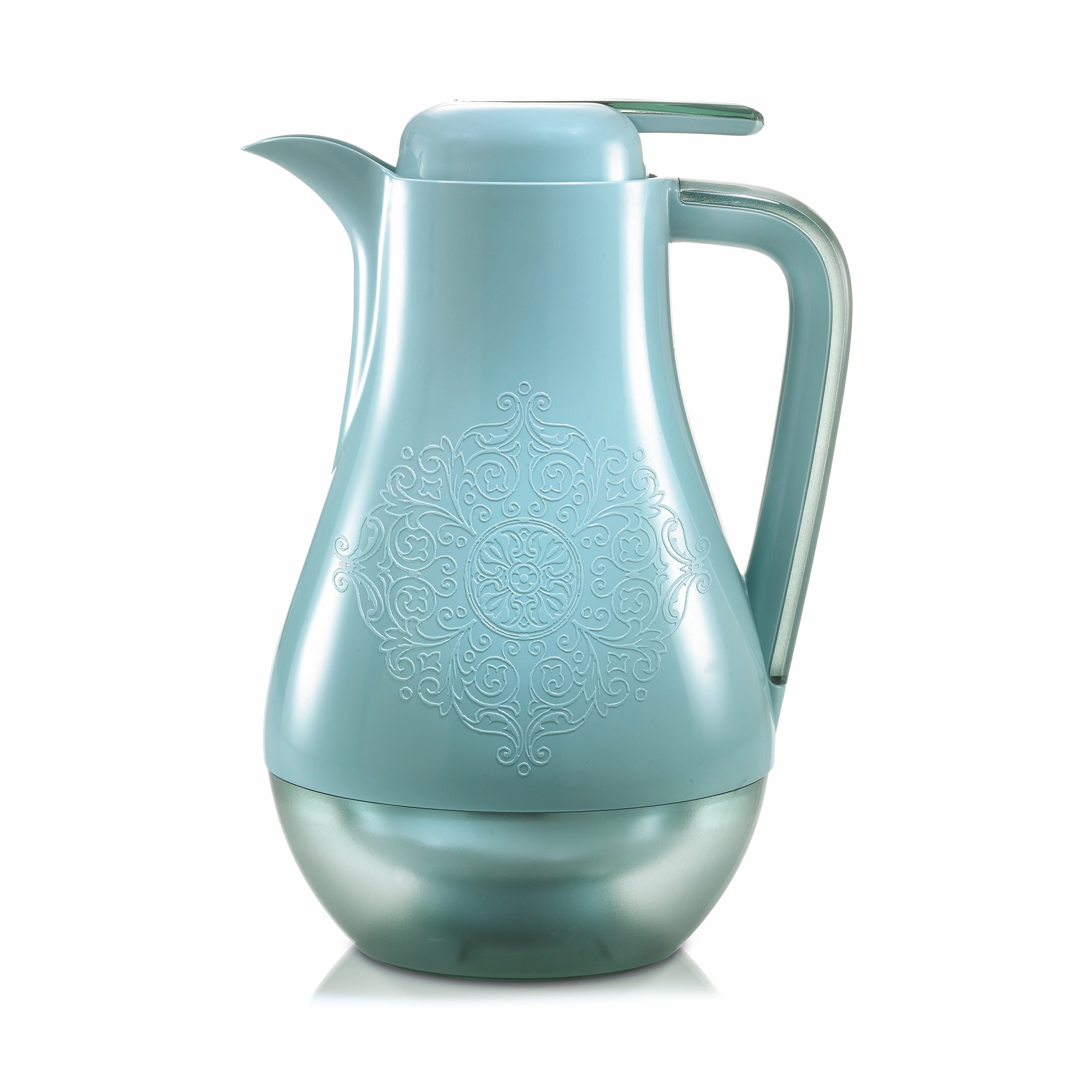 CARAFFA TERMICA ARABESQUE INT. VETRO 1L - AZZURRO